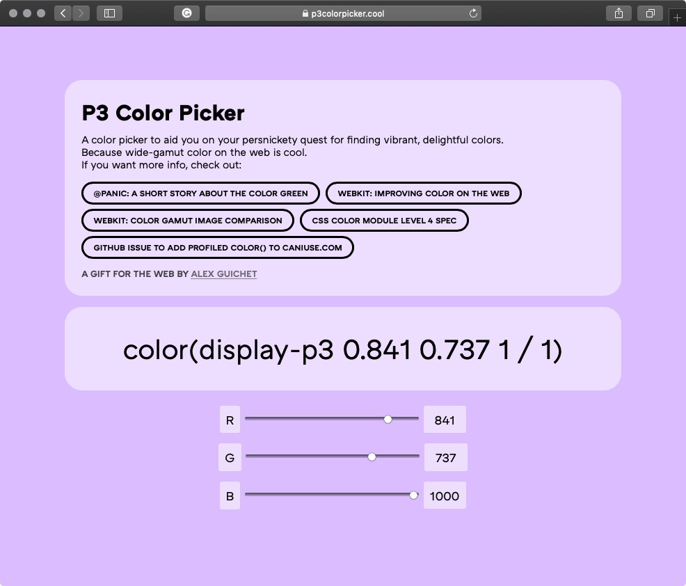 safari plugin color picker